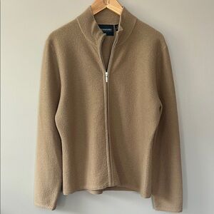 Bridgetown Collection Wool Zip Up Jacket Caramel Tan‎ Neutral Size M